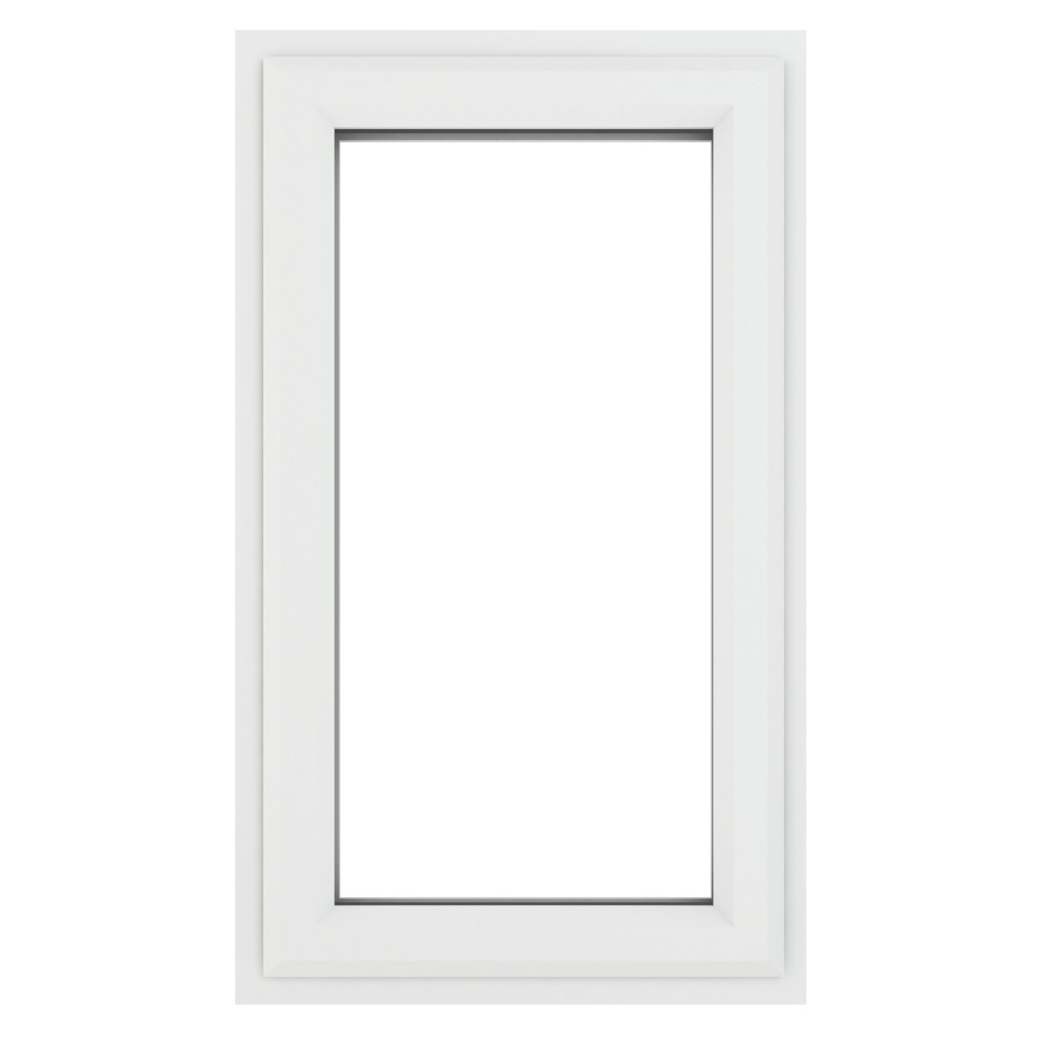 Crystal Left-Hand Opening Clear Triple-Glazed Casement White uPVC Window 610mm x 965mm (361JM)