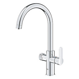BWT AQA Pure 2.0 1-Way Deck-Mounted Drinking Water Filter Tap & Monitor Chrome