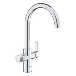 BWT AQA Pure 2.0 1-Way Deck Mounted Drinking Water Filter Tap & Monitor Chrome