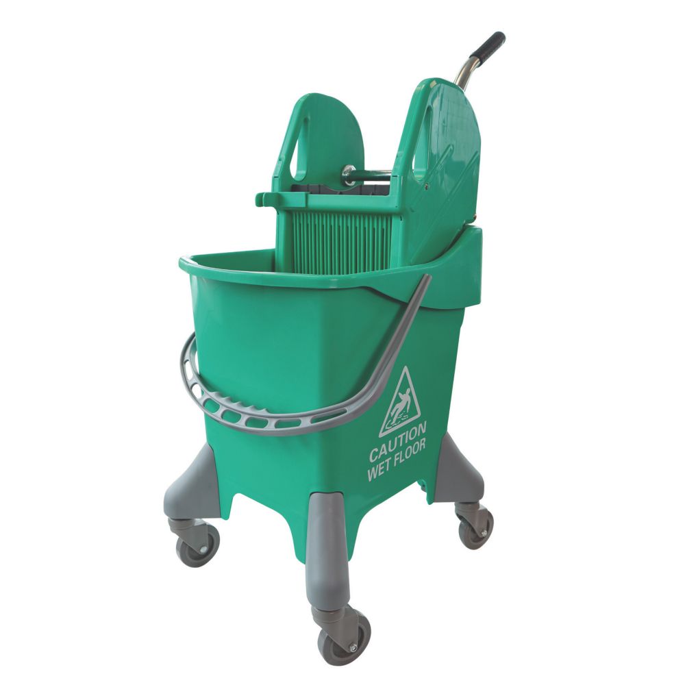Stronghold Healthcare Kentucky Mop Bucket Green 25Ltr Screwfix