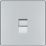 LAP  1-Gang Master Telephone Socket Polished Chrome
