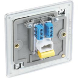 LAP  1-Gang Master Telephone Socket Polished Chrome