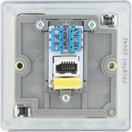 LAP  1-Gang Master Telephone Socket Polished Chrome