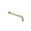 Iowa HP/Combi Flexible Concealed Brushed Brass Thermostatic Round Concealed Shower Mixer with Riser Handset & Overhead Outlet
