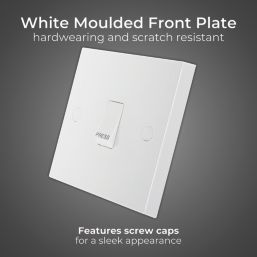 British General 900 Series 10A 10AX 1-Gang 1-Way Press Switch White