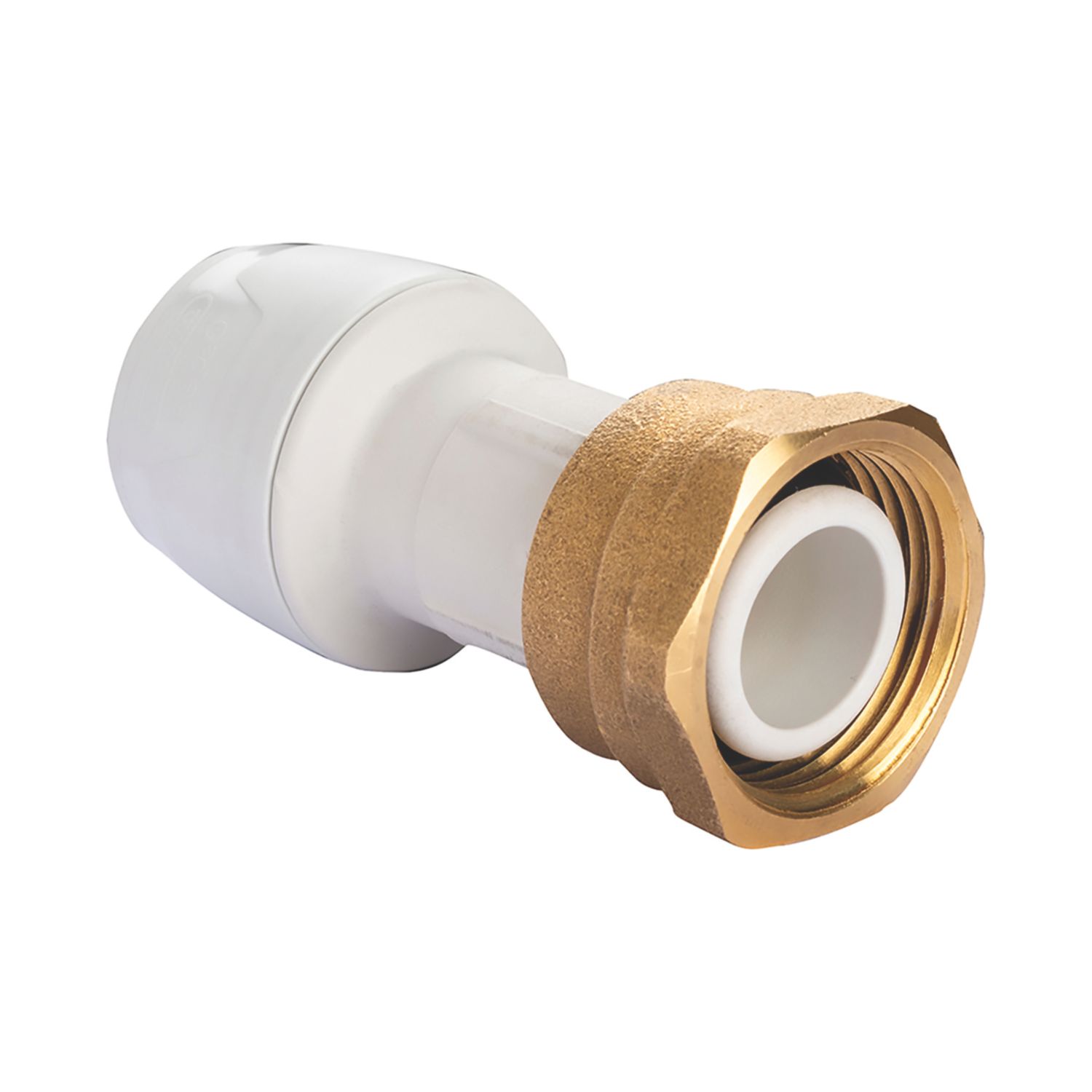Hep2O Plastic Push-Fit Straight Keyless Tap Connector 15mm x 3/4" (361RE)
