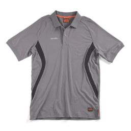 Scruffs Trade Tech Moisture Wicking Work Polo Graphite Medium 40" Chest