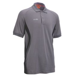 Scruffs Trade Tech Moisture Wicking Work Polo Graphite Medium 40" Chest
