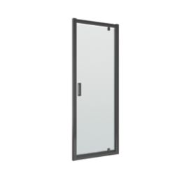 ETAL  Framed Rectangular Pivot Shower Door Matt Black 755mm x 1900mm