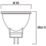 Sylvania RefLED Retro 830 SL GU4 MR11 LED Light Bulb 345lm 4W