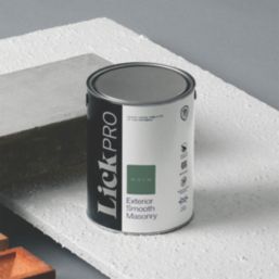 LickPro 5Ltr Smooth Green BS 14 C 39 Masonry Paint