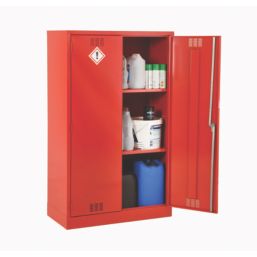 Barton  2-Shelf Pesticide Cabinet Red 915mm x 457mm x 1524mm