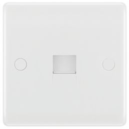 British General 800 Series 1-Gang RJ11 Telephone / Data Socket White