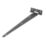 Black Powder-Coated Light Duty Tee Hinges 305mm 2 Pack
