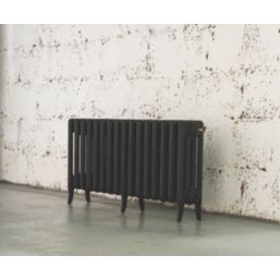Arroll 460mm x 994mm 3128BTU Black Cast Iron 4 Column Radiator