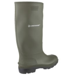 Dunlop Pricemaster 380VP Metal Free  Non Safety Wellies Green Size 4