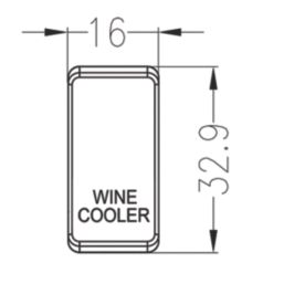 Knightsbridge 'WINE COOLER' Switch Cover Anthracite