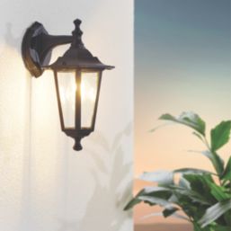 Eglo Laterna 4 Outdoor Wall Light Black