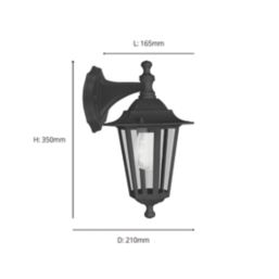 Eglo Laterna 4 Outdoor Wall Light Black