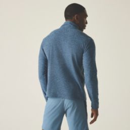 Regatta Thompson Marl Half Zip Fleece China Blue Large 46" Chest