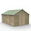 Forest 4Life 10' x 14' 6" (Nominal) Apex Overlap Timber Shed with Base