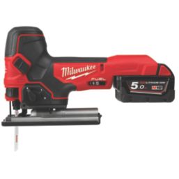 Milwaukee M18 FBJS-502X FUEL 18V 2 x 5.0Ah Li-Ion RedLithium Brushless Cordless Body-Grip Jigsaw