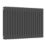 Reina 500mm x 785mm 2931BTU Anthracite Horizontal 3 Column Radiator