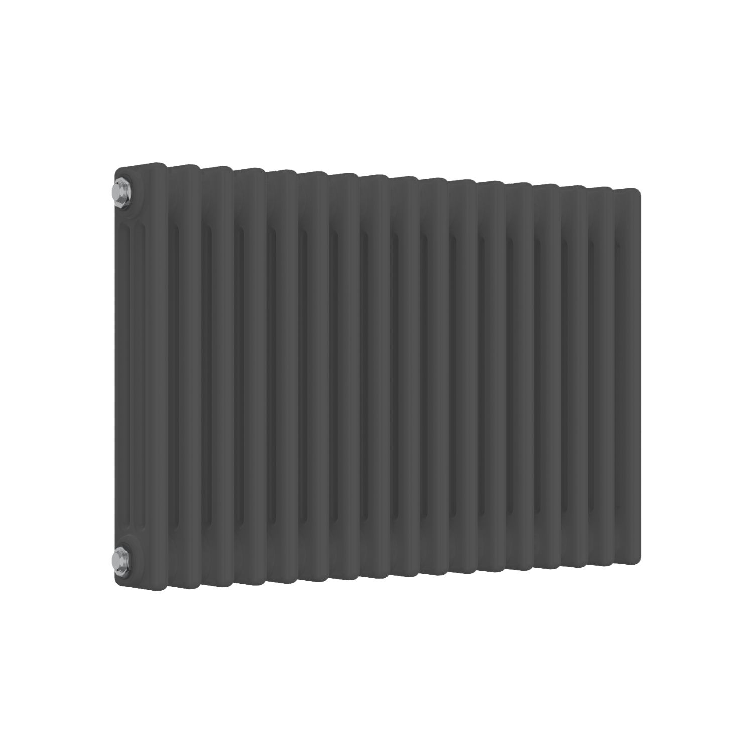 Reina 500mm x 785mm 2931BTU Anthracite Horizontal 3 Column Radiator (362LH)