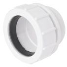 Wavin HepVo CV3S WH Universal Compression PP Running Waste Valve Adaptor White 40mm x 40mm