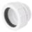 Wavin HepVo CV3S WH Universal Compression PP Running Waste Valve Adaptor White 40mm x 40mm