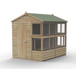 Forest  6' x 7' 6" (Nominal) Apex Timber Potting Shed with Assembly