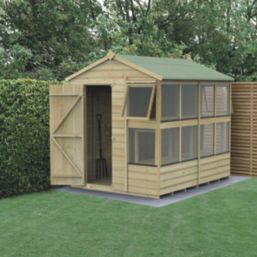 Forest  6' x 7' 6" (Nominal) Apex Timber Potting Shed with Assembly