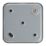 Contactum Metalclad 1-Gang Blanking Plate Grey