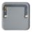 Contactum Metalclad 1-Gang Blanking Plate Grey