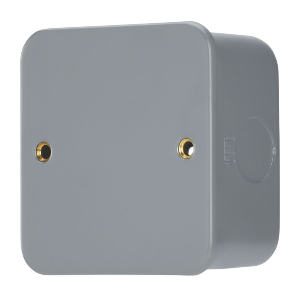 Contactum Metalclad 1-Gang Blanking Plate Grey