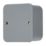 Contactum Metalclad 1-Gang Blanking Plate Grey
