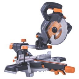 Refurb Evolution R185SMS 185mm  Electric Single-Bevel Sliding Multi-Material Mitre Saw 220-240V