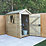 Forest Timberdale 4' 6" x 6' 6" (Nominal) Apex Tongue & Groove Timber Shed with Base & Assembly