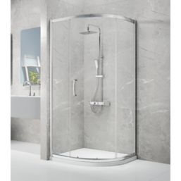Triton Neo Eight Framed Offset Quadrant Shower Enclosure  Chrome  1200mm x 800mm x 1900mm