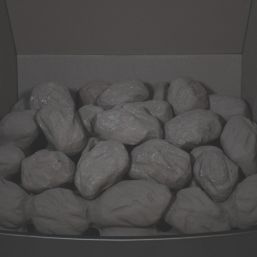 Be Modern Design Brushed Steel Rotary Control Inset Gas Manual Fire 510mm x 173mm x 605mm