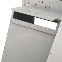 Be Modern Design Brushed Steel Rotary Control Inset Gas Manual Fire 510mm x 173mm x 605mm