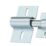 Smith & Locke Adjustable Barrel Gate Bolt Silver 102mm