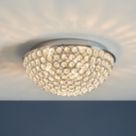 Quay Design Chrystal Bathroom Flush Light Chrome