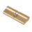 Yale Fire Rated 1 Star Double Euro Cylinder Lock BS 40-45 (85mm) Polished Brass