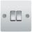 LAP  10AX 2-Gang 2-Way Light Switch  Polished Chrome