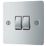 LAP  10AX 2-Gang 2-Way Light Switch  Polished Chrome