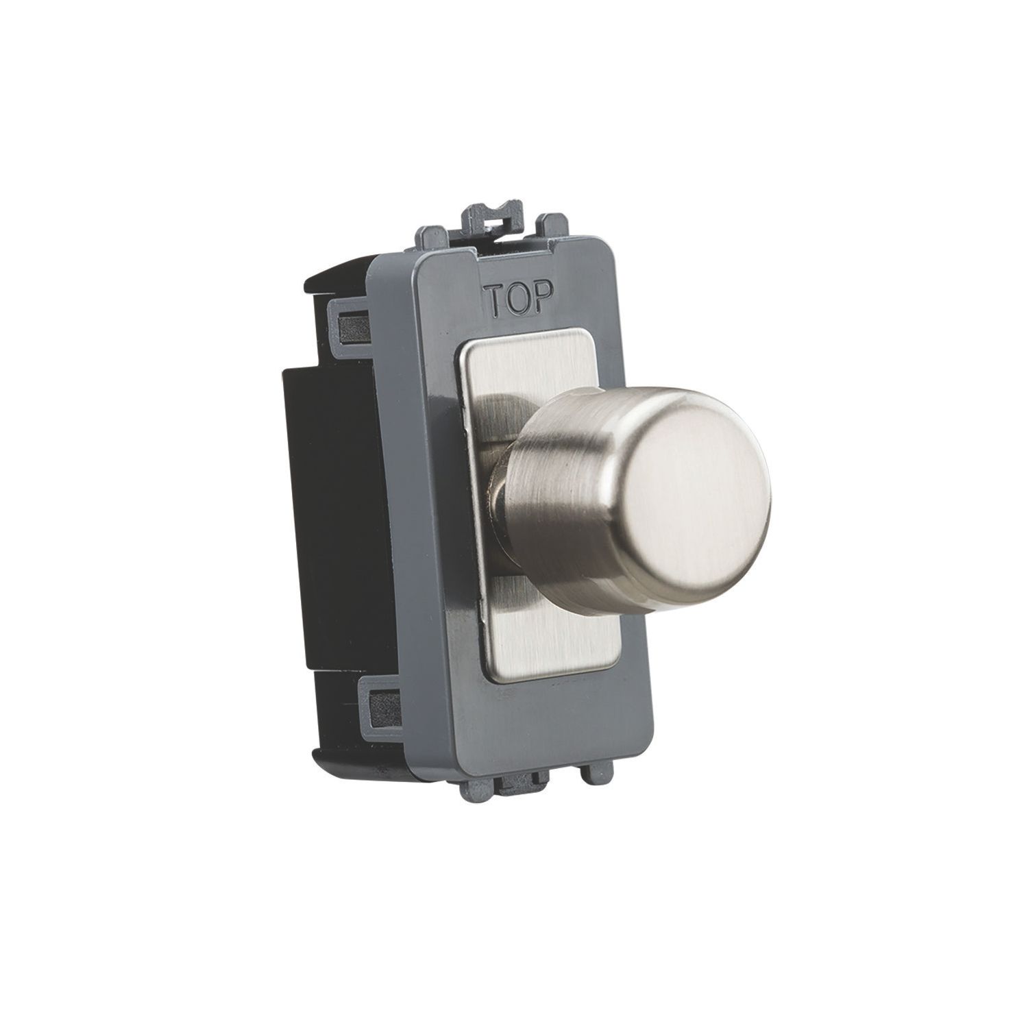 Knightsbridge 6A 2-Way Grid Dummy Dimmer Switch Brushed Chrome (363CR)