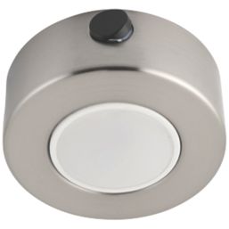 LAP Iris Round LED CCT Cabinet Downlight Satin Nickel 5W 400lm