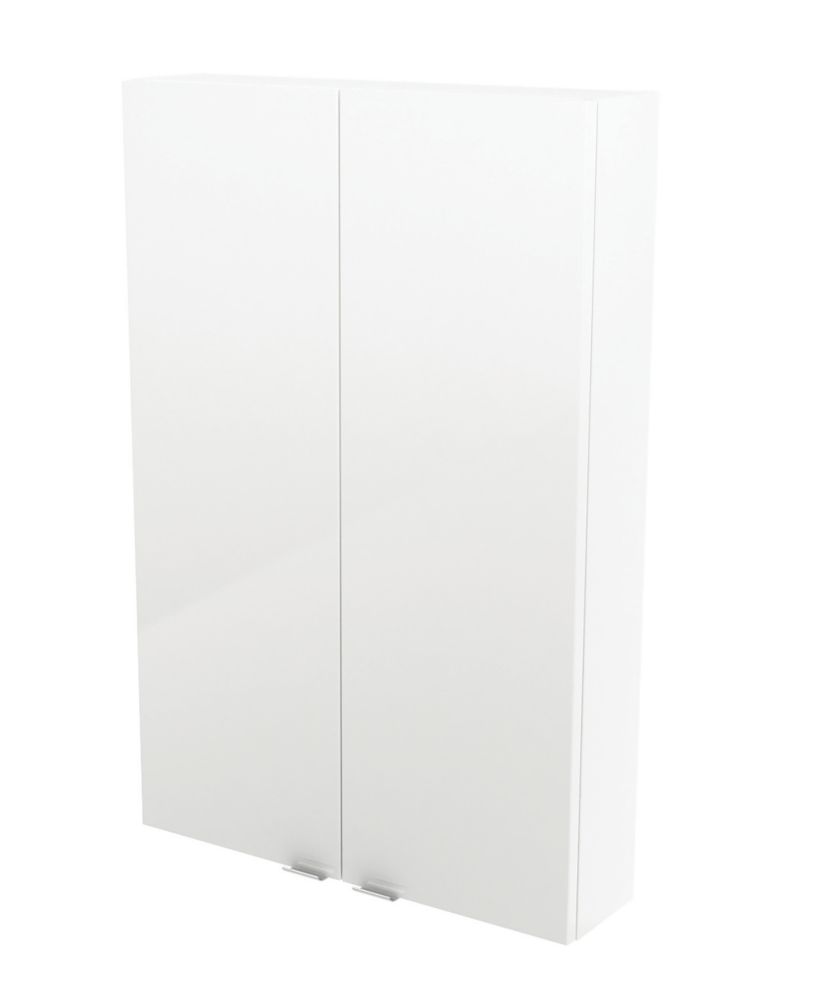 Imandra Bathroom Cabinet White Gloss 600mm x 150mm x 900mm - Screwfix