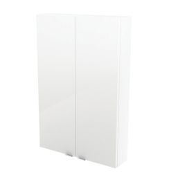 Imandra Bathroom Cabinet White Gloss 600mm x 150mm x 900mm - Screwfix